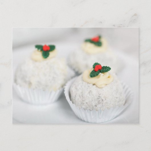 ホワイトパウダークリスマスケーキ シーズンポストカード (正面)