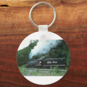 ホワイトパスとユーコンのホワイトパスがスケグウェイから出ている。 キーホルダー (正面)