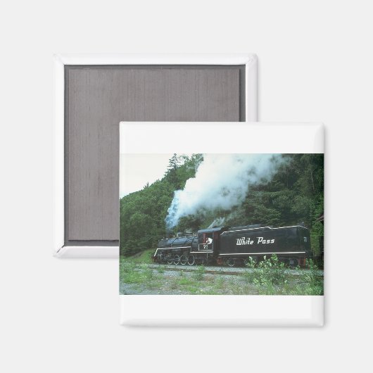 ホワイトパスとユーコンのホワイトパスがスケグウェイから出ている。 マグネット (正面/裏面)