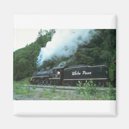 ホワイトパスとユーコンのホワイトパスがスケグウェイから出ている。 マグネット (正面)