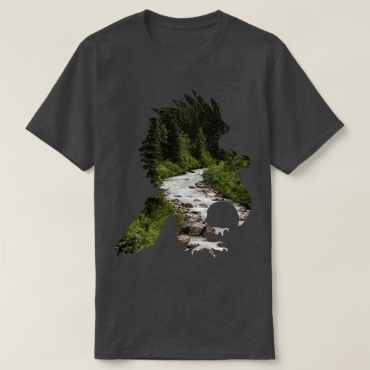 ホワイトパスユーコンルート風景Tシャツ Tシャツ (デザイン正面)
