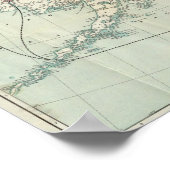 ホワイトパス・ユーコンルートの地図とつながり ポスター (角)