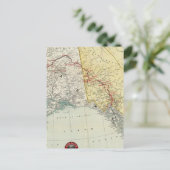 ホワイトパス・ユーコンルートの地図とつながり ポストカード (スタンド正面)