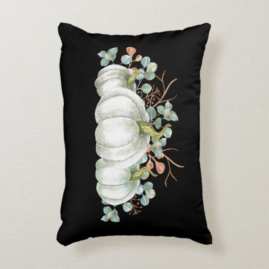 ホワイトパムキンハロウィーン アクセントクッション (正面(垂直))