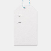 ホワイトパンジーパーティーギフトラベル ギフトタグ (裏面)