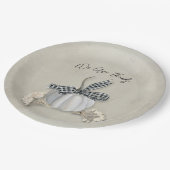 ホワイトパンプキエレガントン秋感謝祭 ペーパープレート (アングル)