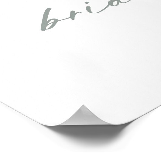 ホワイトパンプキンアンドフラワーズブライダルシャワーへようこそ ポスター (角)