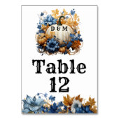 ホワイトパンプキンエレガント秋ガーデン テーブルナンバー (裏面)