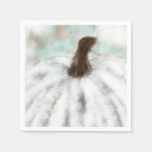 ホワイトパンプキンカクテルナプキン スタンダードカクテルナプキン (正面)