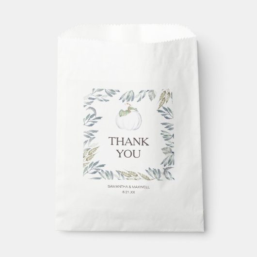 ホワイトパンプキンキャンディフープバッグ フェイバーバッグ (正面)