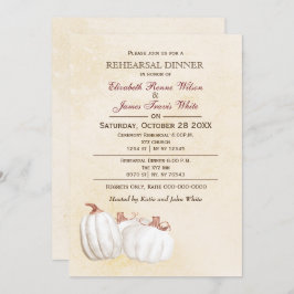 ホワイトパンプキンス秋リハーサル夕食の招待 招待状