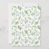 ホワイトパンプキンチョーク素朴ボード秋ブライダルシャワー 招待状 (裏面)