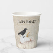 ホワイトパンプキンハッピーハーベスト 紙コップ (裏面)