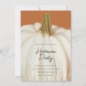 ホワイトパンプキンハローウィンパーティ 招待状 (正面)