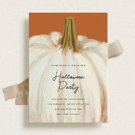 ホワイトパンプキンハローウィンパーティ 招待状