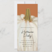 ホワイトパンプキンハローウィンパーティ 招待状 (正面)