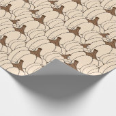 ホワイトパンプキンパッチラッピング紙 ラッピングペーパー (角)