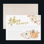 ホワイトパンプキンフラワー これから花嫁になるあなたへのアドバイス アドバイスカード<br><div class="desc">ホワイトパンプキンフラワー これから花嫁になるあなたへのアドバイスカード</div>