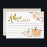 ホワイトパンプキンフラワー ブライドトゥビーへのアドバイス アドバイスカード<br><div class="desc">ホワイトパンプキンフラワー ブライドトゥビーへのアドバイスカード</div>