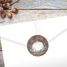 ホワイトパンプキンユーカリプトゥスバーンウッド ラウンドシール