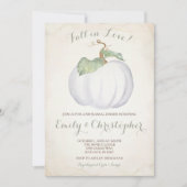 ホワイトパンプキンリハーサルディナー招待状 招待状 (正面)