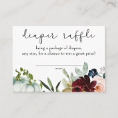 ホワイトパンプキン秋インラブおむつラッフルインサート エンクロージャーカード (正面)