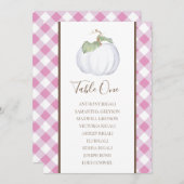 ホワイトパンプキン ウェディング 席次表・テーブルプラン 招待状 (正面/裏面)