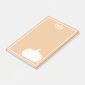 ホワイトパンプキ素朴ン&ハーベストオレンジ ポストイット (アングル)