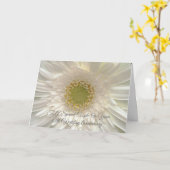 ホワイトパーソナライズされたデイジー65結婚周年 カード (黄色い花)