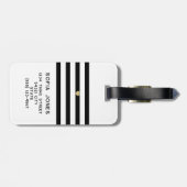 ホワイトパーソナライズされた氏とミセス・結婚の新婚 ラゲッジタグ (裏面横)