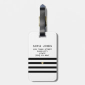 ホワイトパーソナライズされた氏とミセス・結婚の新婚 ラゲッジタグ (裏面縦)