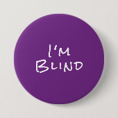 ホワイトパープルアイドクタージョークボタン 缶バッジ (正面)