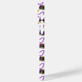 ホワイトパープルグリーンイエローマルディグラビーズ Case-Mate iPhoneケース (裏面 / 左)