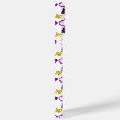 ホワイトパープルグリーンイエローマルディグラビーズ Case-Mate iPhoneケース (裏面 / 右)