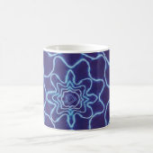 ホワイトパープルスター絞り染め コーヒーマグカップ (中央)