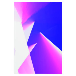 ホワイトパープルブルーピンクの抽象芸術テクスチャ メタルプリント