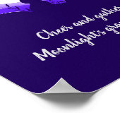 ホワイトパープルムーンラビッツミッドオータムフェスティバル ポスター (角)