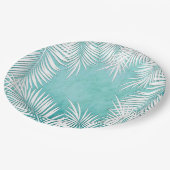 ホワイトパームズオンターコイズ海トロピカルプレート ペーパープレート (アングル)