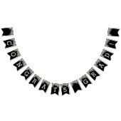 ホワイトパームズ金ゴールドライトオンブラックおめでとうグラード バンティングフラッグ (全)