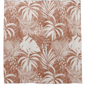 ホワイトパーム離れバラトープ シャワーカーテン (正面)