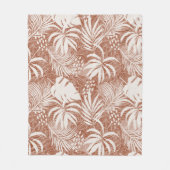 ホワイトパーム離れバラトープ フリースブランケット (正面)