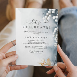 ホワイトパールとフローラ婚約パーティ 招待状