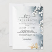 ホワイトパールとフローラ婚約パーティ 招待状 (正面)