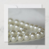 ホワイトパールのウェディング 招待状 (正面)