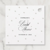 ホワイトパールのブライダルシャワー フェイバータグ (裏面)