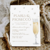 ホワイトパールスアンドプロセッコブライダルシャワー 招待状