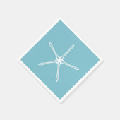 ホワイトパールスタッ結婚フィッシュブライダルシャワーパーティー スタンダードカクテルナプキン (角)