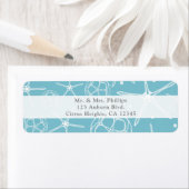 ホワイトパールスターフィッシュウェディング ブライダルシャワー ラベル (インサイチュ)