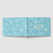 ホワイトパールスターフィッシュエレガントビーチ結婚式 ゲストブック (全面)