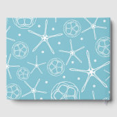 ホワイトパールスターフィッシュエレガントビーチ結婚式 ゲストブック (裏面)